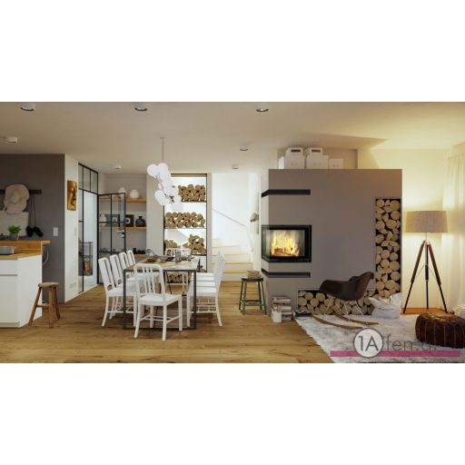 KRATKI KAMINEINSATZ VNL 610 MIT RECHTEN ECKGLAS 9KW