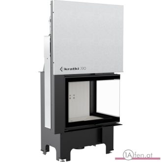 KRATKI KAMINEINSATZ VNL 610 MIT RECHTEN ECKGLAS 9KW