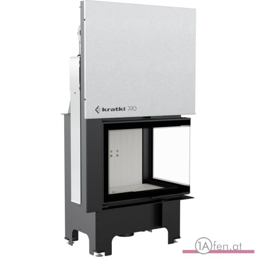 KRATKI KAMINEINSATZ VNL 610 MIT RECHTEN ECKGLAS 9KW