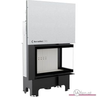 KRATKI KAMINEINSATZ VNL 610 MIT LINKEN ECKGLAS / 9KW