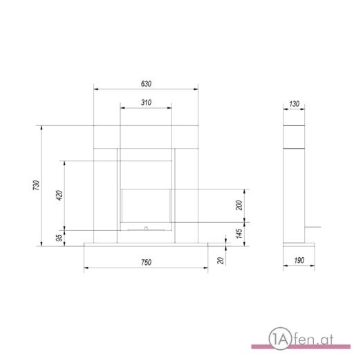 Deco ofen whiskey / freistehend bioethanolkamin schwarz