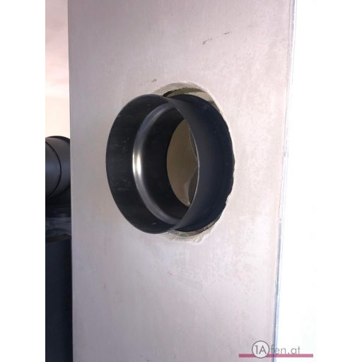 ø 120 mm auf ø 120 mm schwarz Ofenrohr Annpassungsstück für Keramik Kaminanschluss 