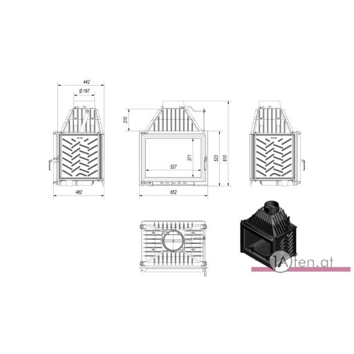 Kratki zuzia kamineinsatz /16 kw 