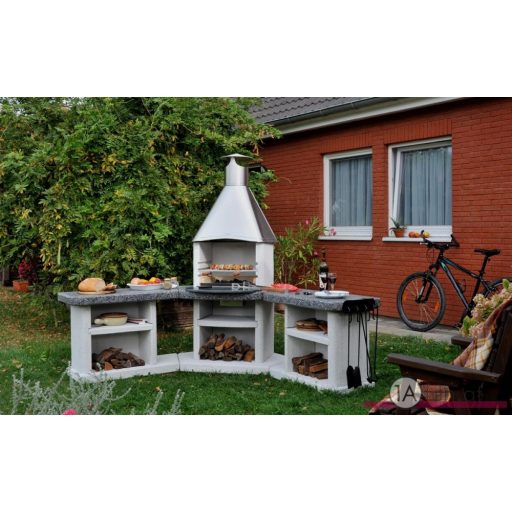 AVANTA EXCLUSIV Eck-Garten-Steingrillküche